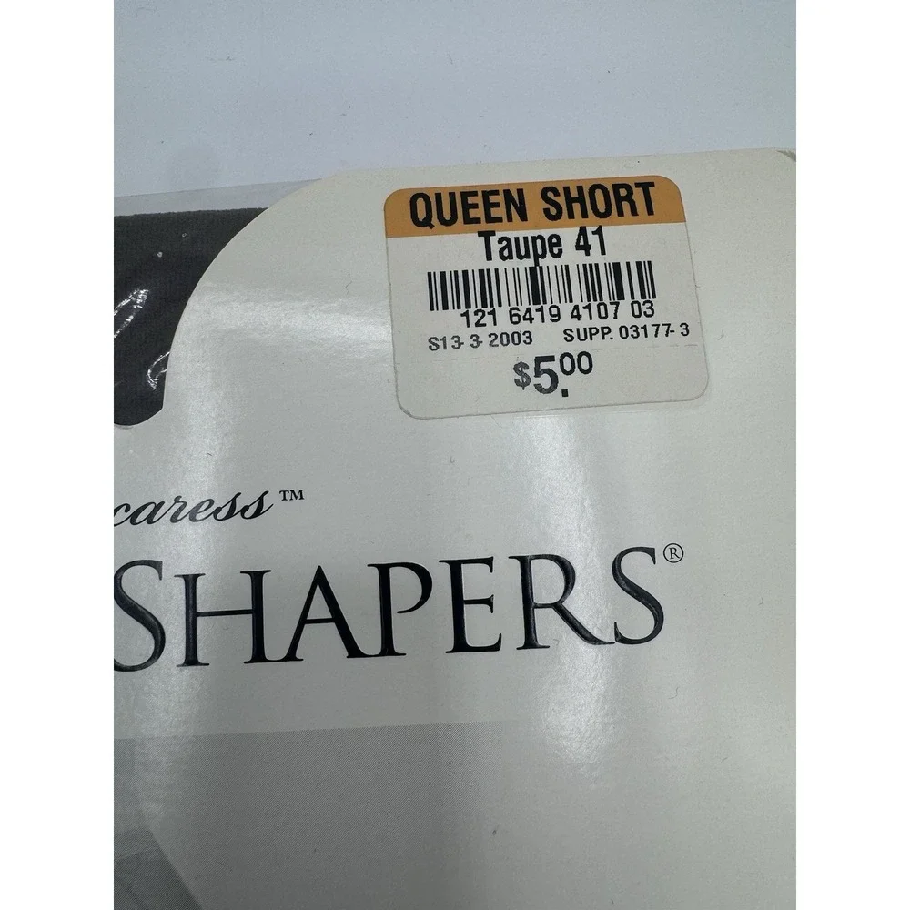 Vintage JCPenney Pantyhose Subtle Shapers Queen Short Taupe Women's 2 Pack NOS